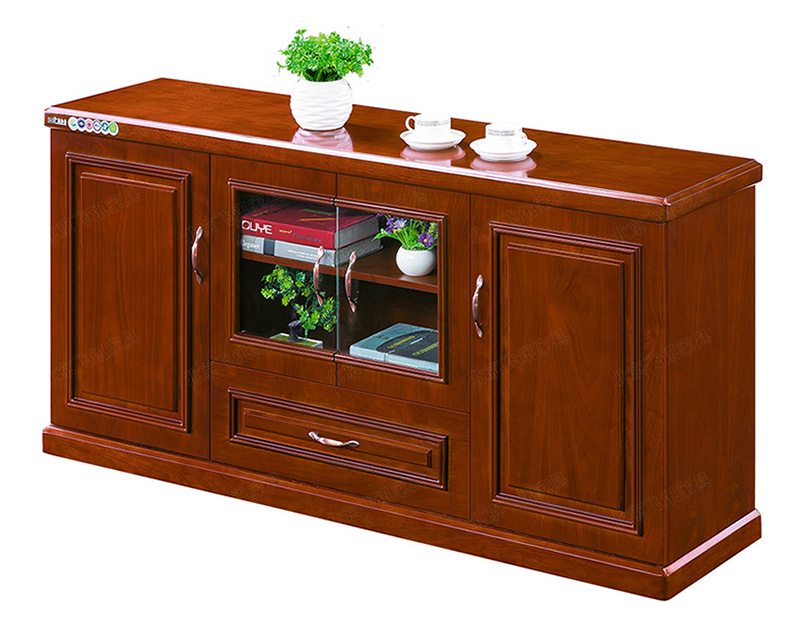 實木皮茶水柜